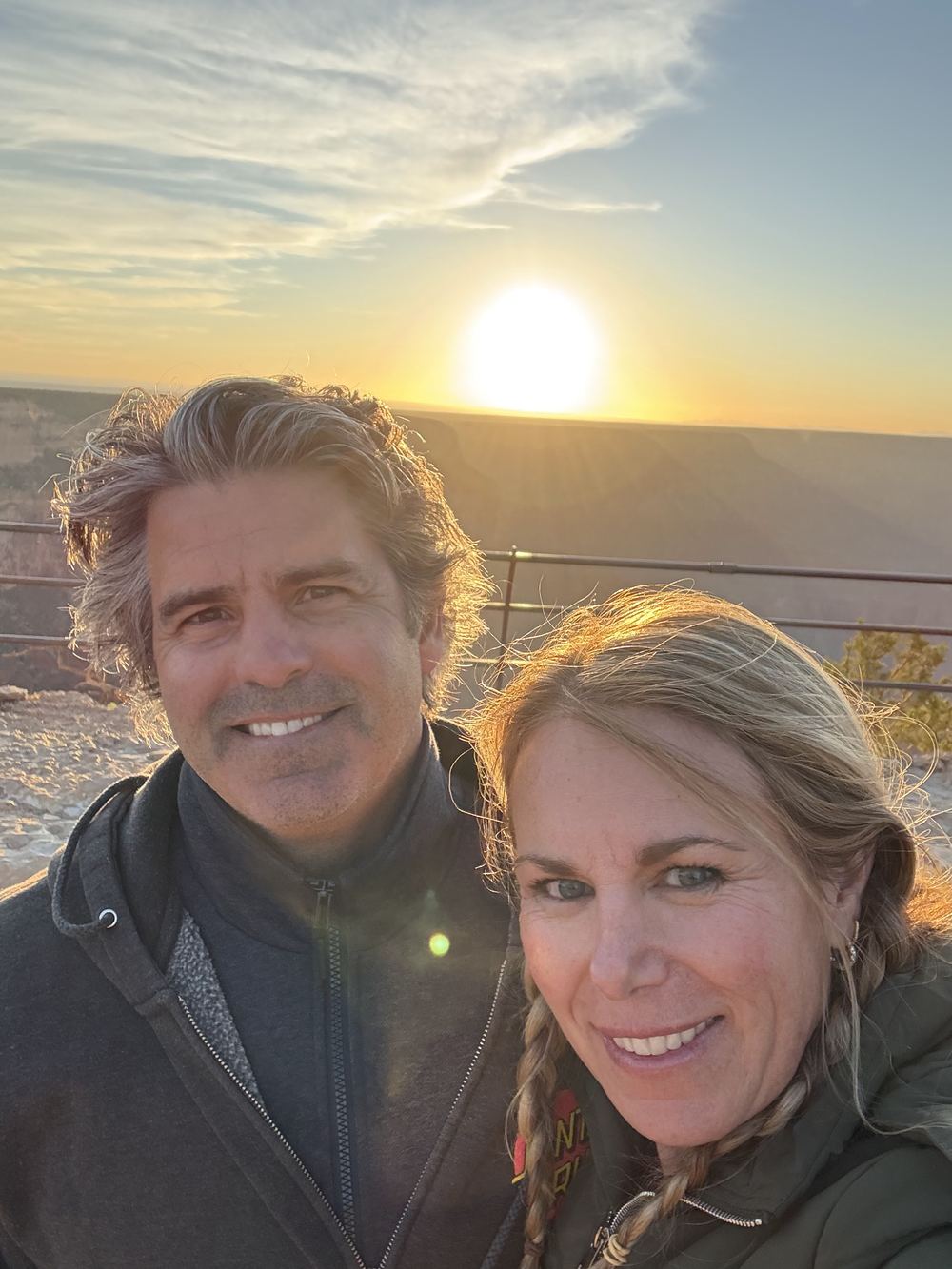 Jay and Dana sunset selfie