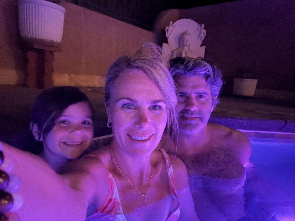 Hot tub night at the Allegretto