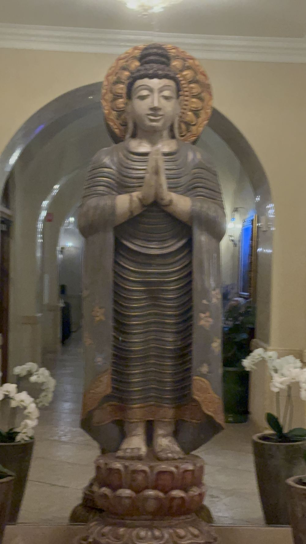 Buddha statue in the Allegretto lobby