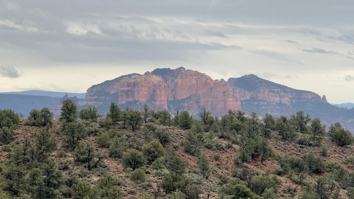 Sedona red rocks wide view